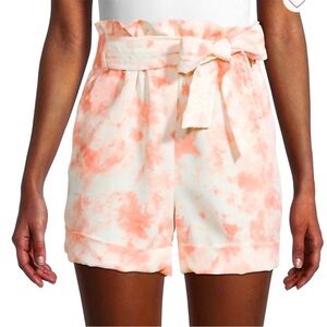 BCBGeneration Women's Shorts Dressy Tie Dye Waist Belted, Sz Sm, NWT